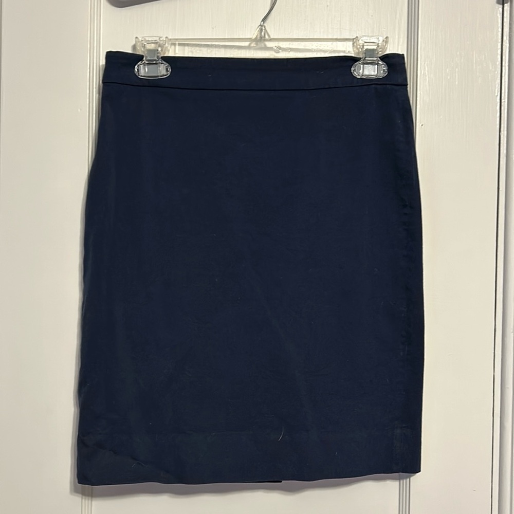 Navy Blue J. Crew Pencil Skirt
